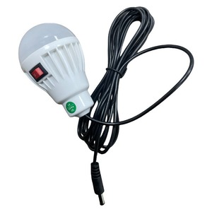 Led Bulb <b>12V</b> <b>Dc</b> With Switch Pc Lampshade Home Use Solar Powered Light - Product Image 4