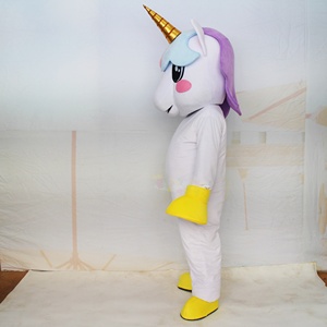 <span class=keywords><strong>Disfraz</strong></span> de Mascota de personaje de dibujos animados de animales de unicornio personalizado, juguete de peluche, traje divertido para caminar, promoción, Cosplay, mascota de Carnaval para adultos - Product Image 2