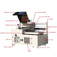 Machine à sceller entièrement automatique Machine à sceller le film de boîte cadeau Machine à sceller le plastique Machine d'emballage thermorétractable pour sac de film de vaisselle