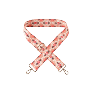 Cinghia in tessuto da 5 cm a quadretti rosa chiaro per accessori borse - Product Image 1