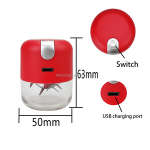 Broyeur d'herbes électrique portable 50-63 mm en métal et plastique, pour tabac et épices - Product Image 3