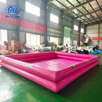 Nouvelle piscine gonflable légère en PVC de couleur personnalisée, parc aquatique pour enfants, piscine à sable, piscine à bulles, jouets aquatiques CE