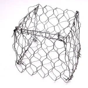 Ağır galvanizli çinko kaplı gabion mesh 2m x 1m x 1m Gabion sel kontrolü ve çit tahkimatı için kullanılır