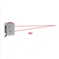 Capteur de déplacement laser haute précision LM2-Q080T IP67, sortie NPN/PNP+RS-485, 12-24V DC, pour la mesure de la taille/de la hauteur/de l'épaisseur
