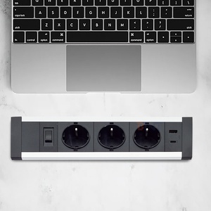 <span class=keywords><strong>Prise</strong></span> de courant <span class=keywords><strong>électrique</strong></span> EU de haute qualité <span class=keywords><strong>Prise</strong></span> d'extension de table encastrée avec 3 ports de charge AC et USB A + C notés - Product Image 4