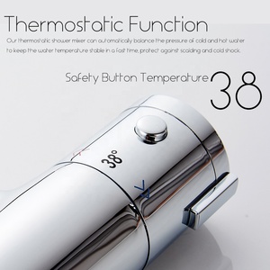 Miscelatore termostatico bagno doccia rubinetto a parete in ottone termostatico miscelatore doccia rubinetti - Product Image 4