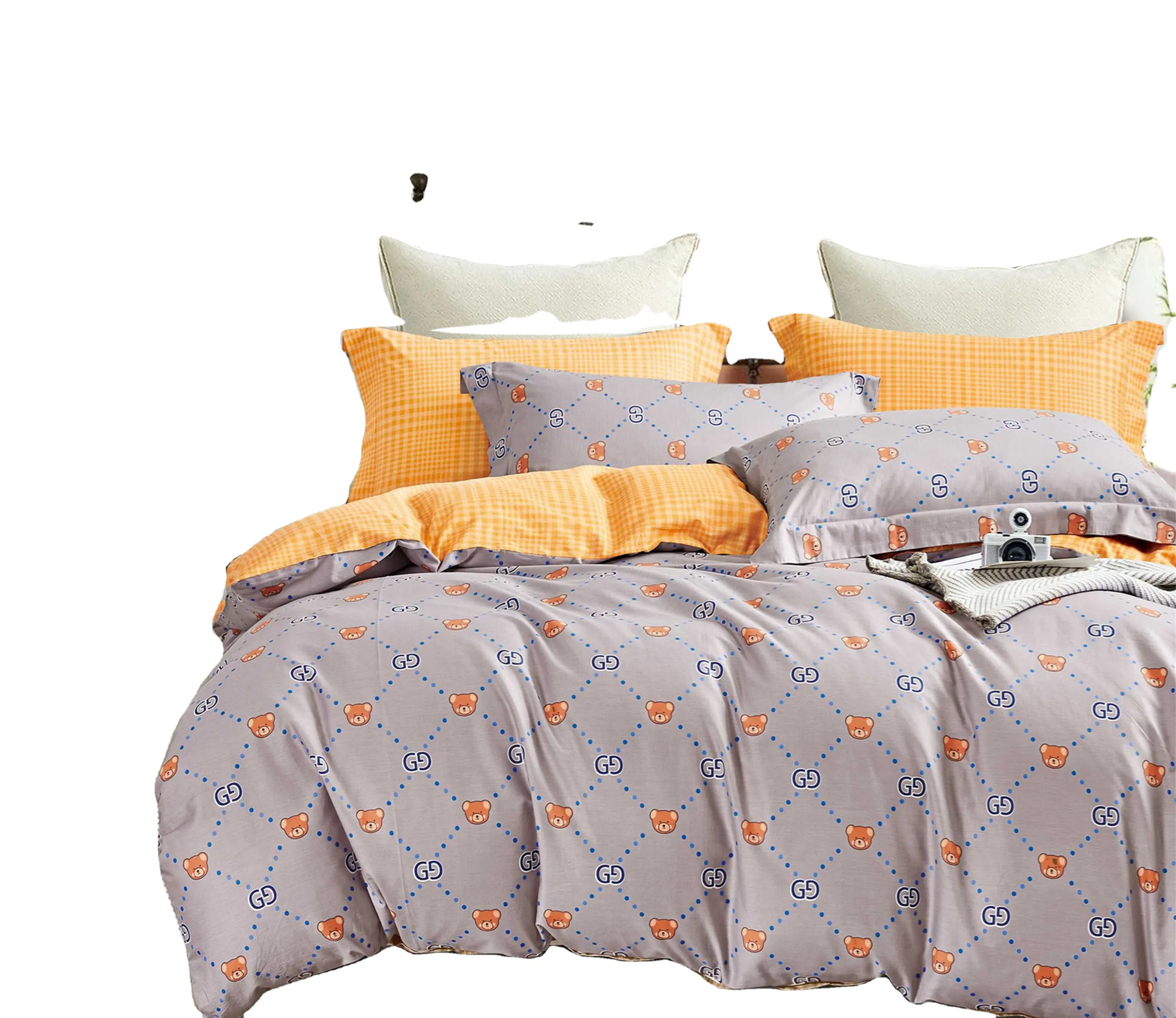 La fabbrica fornisce direttamente il set da letto in tessuto per la casa di lusso design 2022 set da letto per pittura set da letto king tik tok
