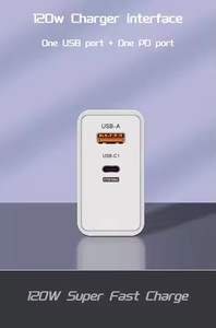 Adaptador rápido de 120W, <span class=keywords><strong>cargador</strong></span> de pared + Cable, Puerto USB de, UE, EE. UU., Reino Unido, PD, <span class=keywords><strong>cargador</strong></span> rápido de 25W para Iphone, <span class=keywords><strong>Huawei</strong></span>, xiaomi - Product Image 4