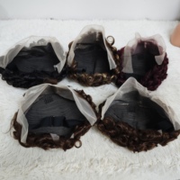 Perruque courte coupe pixie 13x4 en dentelle, sans nœuds, aspect naturel, perruque de cheveux humains dégradée, élégante pour la vie quotidienne, perruque frontale en dentelle