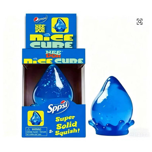 Novedad 2026: Cubo de silicona portátil estilo Dr Pepper, blandito, con purpurina, de rebote lento, venta al por mayor, muy popular - Product Image 4