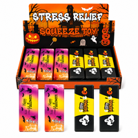 Jouets promotionnels effrayants en plastique à logo personnalisé, Squishy à remontée lente, à presser, anti-stress, motifs Citrouille et Fantôme, pour Halloween