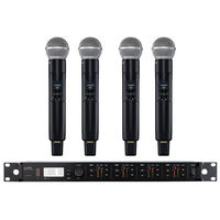 Microphone sans fil numérique à quatre canaux ULXD4Q S58 Beta58, 4 XLR indépendants pour renforcement sonore professionnel