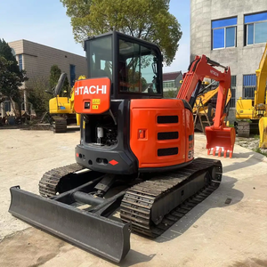 Offre Spéciale : Mini-Excavatrice Hitachi ZX55USR d'occasion à balayage zéro avec moteur Hitachi, transmission par engrenages, idéale pour les travaux municipaux en espaces étroits - Product Image 4