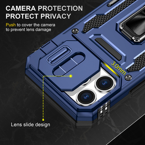 Funda Protectora Reforzada para <span class=keywords><strong>iPhone</strong></span> 16 Pro Max con Protección Deslizante para la Lente y Soporte Metálico Integrado - Product Image 5