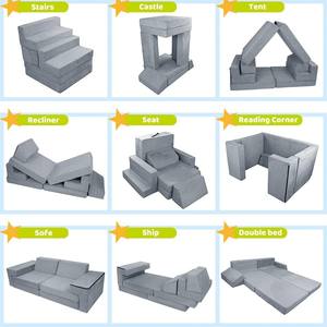 Sofá Modular <span class=keywords><strong>de</strong></span> <span class=keywords><strong>7</strong></span> Piezas para Niños, Sofá <span class=keywords><strong>de</strong></span> Espuma para Niños Pequeños, para Dormitorio, Sala <span class=keywords><strong>de</strong></span> Juegos, Sala <span class=keywords><strong>de</strong></span> Juguetes, Regalo Perfecto - Product Image 3
