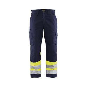 BLAKLADER - 156418118933D104 Pantalon haute visibilité Bleu marine/jaune-EAN 7330509401422 HI-VIS WORKWEAR - Product Image 1