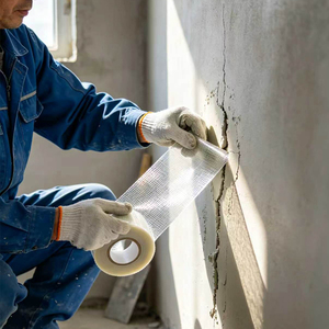 Cinta de <span class=keywords><strong>Malla</strong></span> Autoadhesiva de Fibra de Vidrio para Reparación Rápida de Techos y Paredes de Pladur - Product Image 2