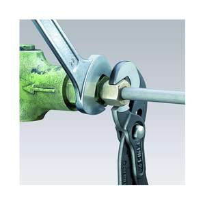 KNIPEX - 87 41 250 SB Llave de juntas de deslizamiento múltiple gris atramentado, cabeza pulida, mangos con revestimiento de plástico antideslizante - Product Image 3