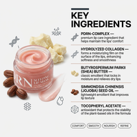 Masque de nuit pour les lèvres PDRN à marque privée, baume à lèvres végétalien avec PDRN, collagène et beurre de karité pour une hydratation longue durée et des lèvres plus douces