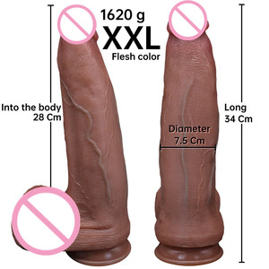 Dildo en silicone liquide extra épais super réaliste, énorme plug anal réaliste pour jeux extrêmes pour adultes - Product Image 6
