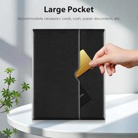 Étui rétro-éclairé pour iPad 9e/8e/7e génération 10.2 ", 2021/2020/2019, clavier sans fil détachable, couverture folio en cuir avec clavier