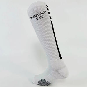 Kaus kaki lutut olahraga OEM desain kustom elit atletik tebal klasik untuk stoking kru panjang sepak bola basket Terry - Product Image 2
