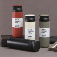 Produit phare, nouveau design, sans BPA, bouteille isotherme en acier inoxydable à double paroi de 500 ml, avec poignée, maintien thermique de 12 à 24 heures