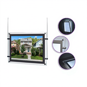 Supports de panneaux publicitaires lumineux en acrylique pour agences de voyage A2 A3 A4, à fixer au mur, pour la vente au détail - Product Image 1