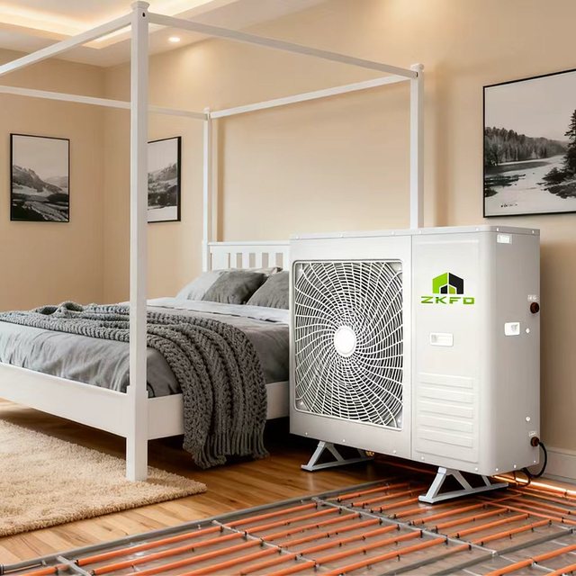 10 Kw High Efficiency -30 Degree DC Inverter Air Source Heat Pump R32 Class Energy-Efficient Smart WiFi Air Water Heating