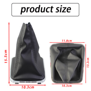 OPEL Astra H Zafira B Leather Gear <b>Shift</b> <b>Knob</b> Cover Black Individual Dust Cover for Vauxhall Europe 2005-2014 - Product Image 4