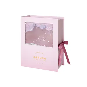 OEM Pink Cajas Regalo Geschenk Urlaub Luxus Magnetisches Produkt Verpackung Papier Druck material Lieferant Benutzer definierte Boxen Mit Logo