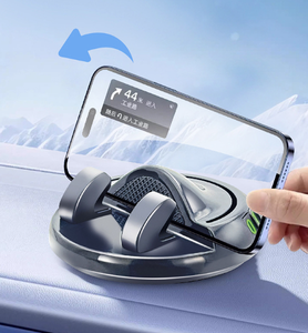 Supporto per telefono per auto girevole a 360 gradi supporto per supporto antiscivolo per cruscotto supporto per supporto cellulare staffa di navigazione GPS con numero di parcheggio - Product Image 4