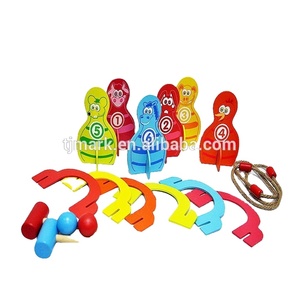 <span class=keywords><strong>Jeu</strong></span> <span class=keywords><strong>de</strong></span> vacances amusant en plein air <span class=keywords><strong>Jeu</strong></span> en bois 2 en 1 <span class=keywords><strong>Jeu</strong></span> <span class=keywords><strong>de</strong></span> <span class=keywords><strong>croquet</strong></span> à lancer d'anneaux pour adultes et enfants Famille Facile à installer - Product Image 1