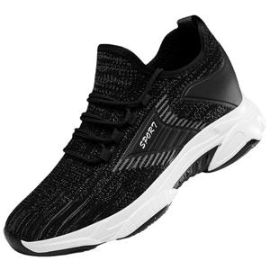 Collection Automne – Chaussures de Sport Décontractées pour Hommes, Rehaussantes de 8 cm, Style Coréen Tendance, Chaussures de Course Blanches à Design Creux - Product Image 3
