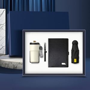 Enterprise Business <b>Gift</b> Box 4-in-1 Customized Leather Notebook+Coffee Cup+Pen+Umbrella <b>Set</b> Luxury Promotion Business <b>Gift</b> <b>Set</b> - Product Image 2