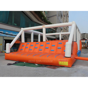 Corsa ad ostacoli gonfiabile dell'equilibrio degli adulti del grado commerciale all'aperto Hit N Run fatta del telone resistente del Pvc per la promozione - Product Image 5