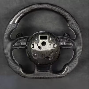 Volante HXHY in fibra di carbonio e pelle Alcantara personalizzato per <span class=keywords><strong>Audi</strong></span> <span class=keywords><strong>RS</strong></span> A3 A4L A5 A6L A7 A8 Q3 Q5 Q7 S3 S4 S5 RS3 RS4 - Product Image 3