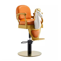 Tête de cheval pour enfants rose barbier enfants chaise de salon de coiffure bébé spécial forme unique levage chaise de barbier