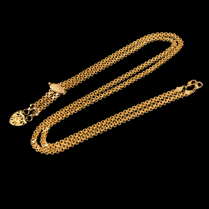Christian gold head ornament accessories 120 cm brass necklace for pectoral cross large size Russian copper chain - Product Image 3