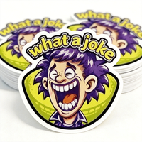 Pegatinas de Vinilo Personalizadas, Divertidas y Atrevidas con Diseño de Memes, Resistentes al Agua, Autoadhesivas para Laptop, Botella de Agua, Cuaderno, Teléfono, Diario
