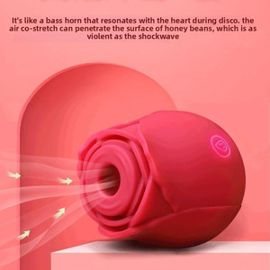 Mini Vibrador Eléctrico Recargable por USB con Forma de Rosa, Estilo Lamido de Lengua para Mujeres, 10 Frecuencias, Estimulación del Clítoris, Sin Látex - Product Image 3