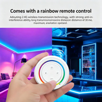 Contrôleur de bande lumineuse MiBoxer 2.4G avec télécommande RGB/RGBW/RGBCCT, luminosité et température de couleur variables pour éclairages LED