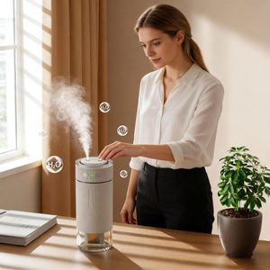 Car Humidifier Portable USB Rechargeable Dual Mist Humidifier with Long <b>Battery</b> Life - Product Image 4