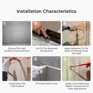 Không thấm nước mềm đá hình nền 1-3 mét linh hoạt travertino đá phomi linh hoạt gốm sứ bên ngoài đá MCM mềm gạch travertine - Product Image 6