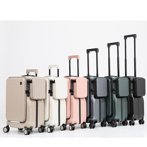 Valise d'affaires élite à double ouverture transfrontalière de 20 pouces, cadre en aluminium, avec serrure TSA, étanche, ultra-légère - Product Image 4