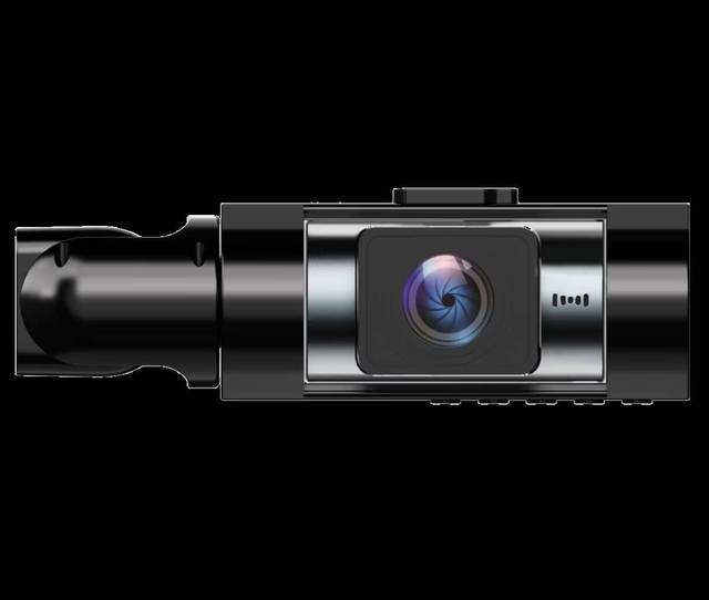 DVR Dash Cam 1080P 3-Lens Waterproof IPS Screen Car Camera and Video Recorder GPS Front/Rear Camera, 1-Year Warranty
