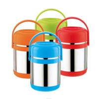 Nouvelle couleur 500/750ml moderne écologique en acier inoxydable vide boîte à lunch forme de tambour main casserole ensemble d'ustensiles de cuisine pour le stockage des aliments