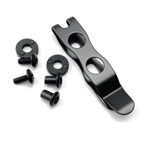 Fodero per coltello in metallo personalizzato con clip da cintura e clip posteriore per fondina/pistola - Product Image 1