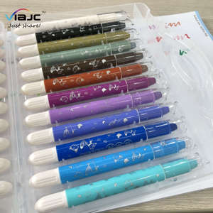 24 colori set gel pastelli cena liscia lavabile blendable torsione pastelli per i bambini regalo con la spazzola - Product Image 1