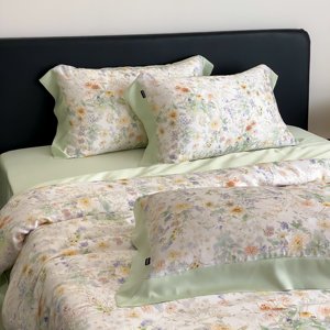 Sang trọng bedsheet đặt lenzing Duvet cover lenzing bedsheet Vua Kích thước tấm Ga Trải Giường đặt sang trọng bộ đồ giường Tencel Quilt Cover <span class=keywords><strong>Set</strong></span> - Product Image 1
